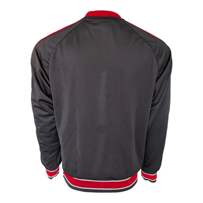 Kappa Youth XL Black Red Pullover Sweatshirt Training Top Logo Crew Neck - USASTARFASHION