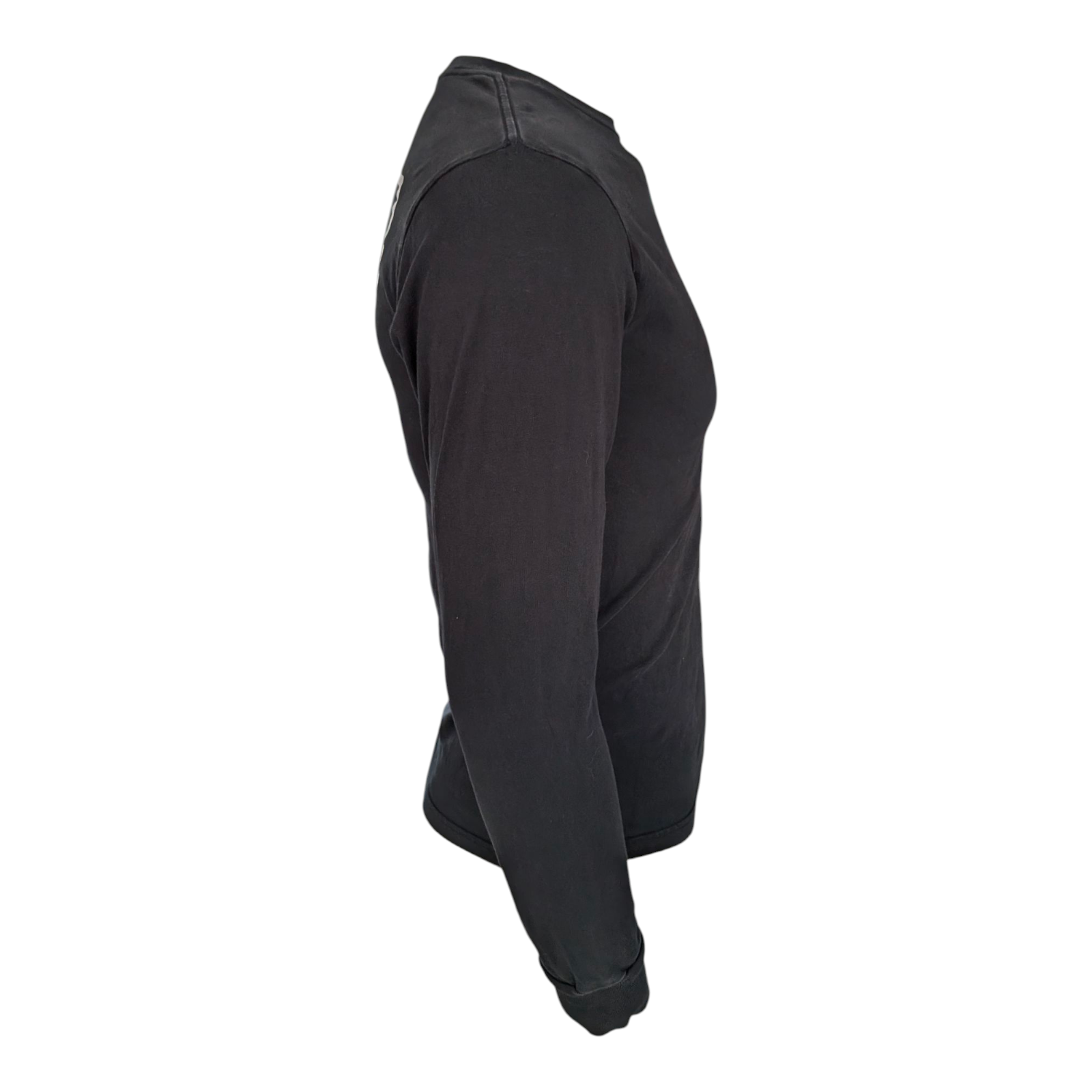 Vans Men’s Small Black Long Sleeve T-Shirt Classic Fit CA NY Logo 100% Cotton - USASTARFASHION