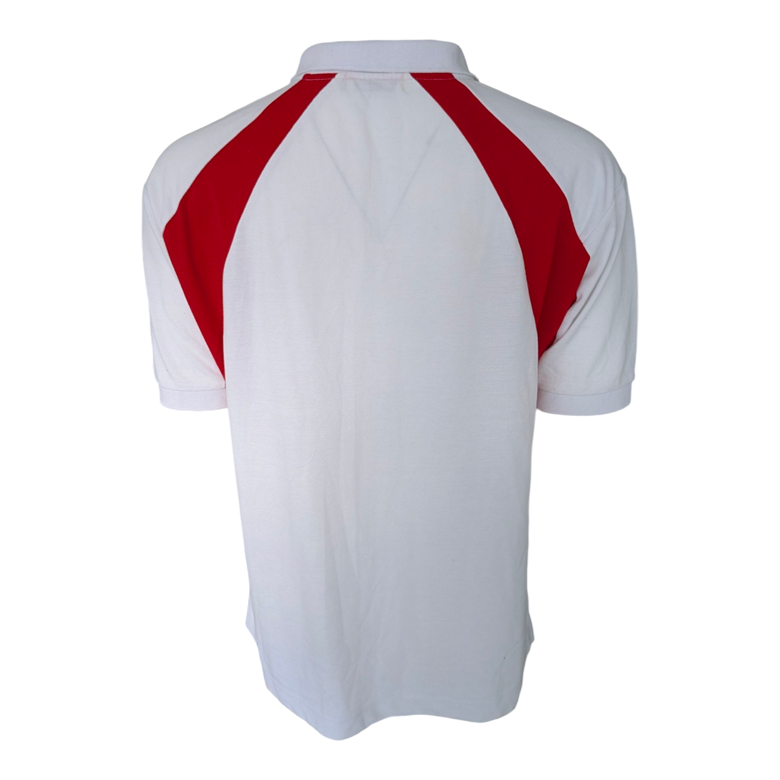 England Rugby Polo Shirt Men’s Size L White Red Rose Crest Short Sleeve Cotton B - USASTARFASHION