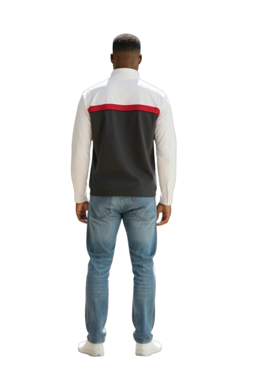Jordan Jumpman Track Jacket Men’s XL Black White Red Dri-FIT Full Zip - USASTARFASHION