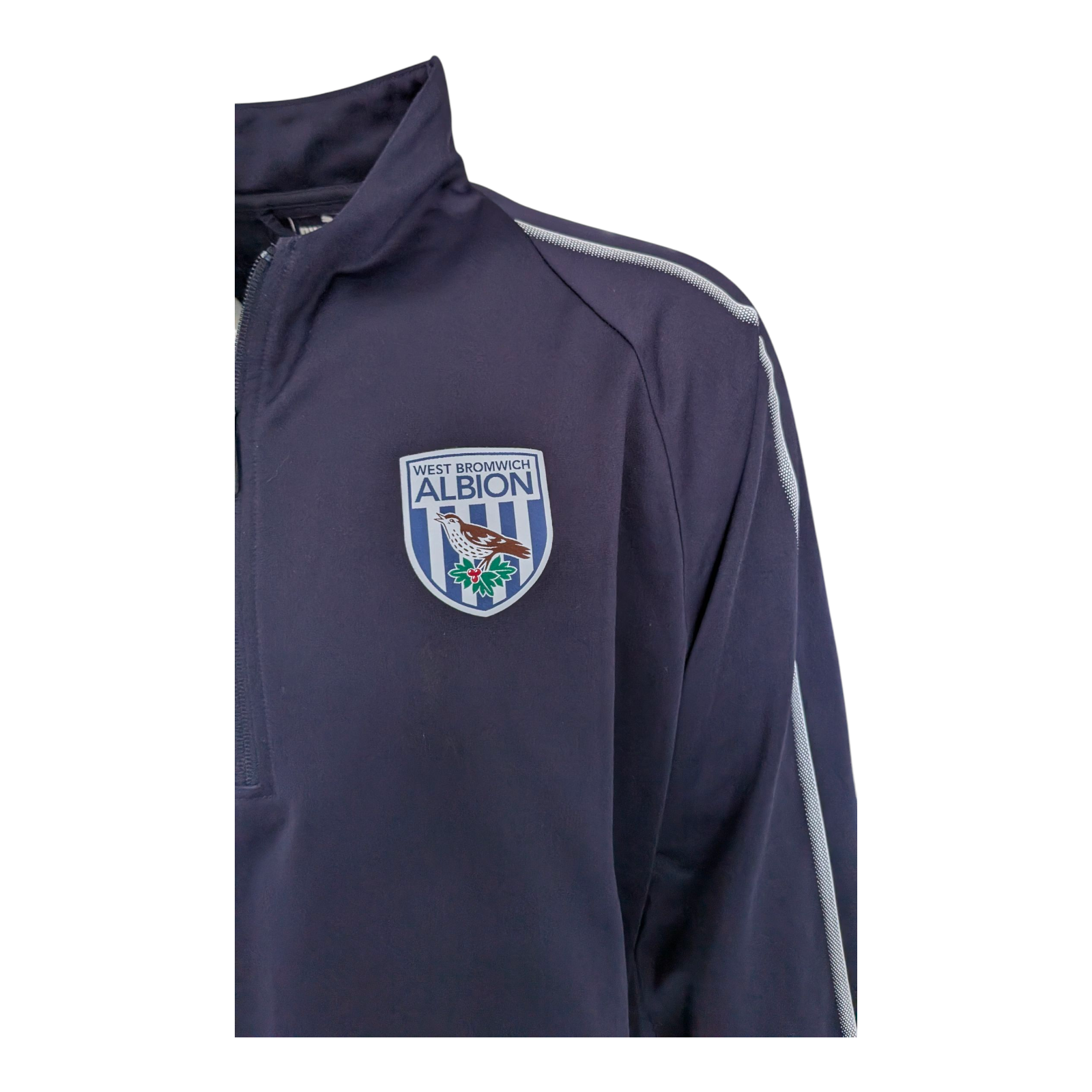 Puma West Bromwich Albion 1/4 Zip Training Top 3XL Navy Football Jacket - USASTARFASHION