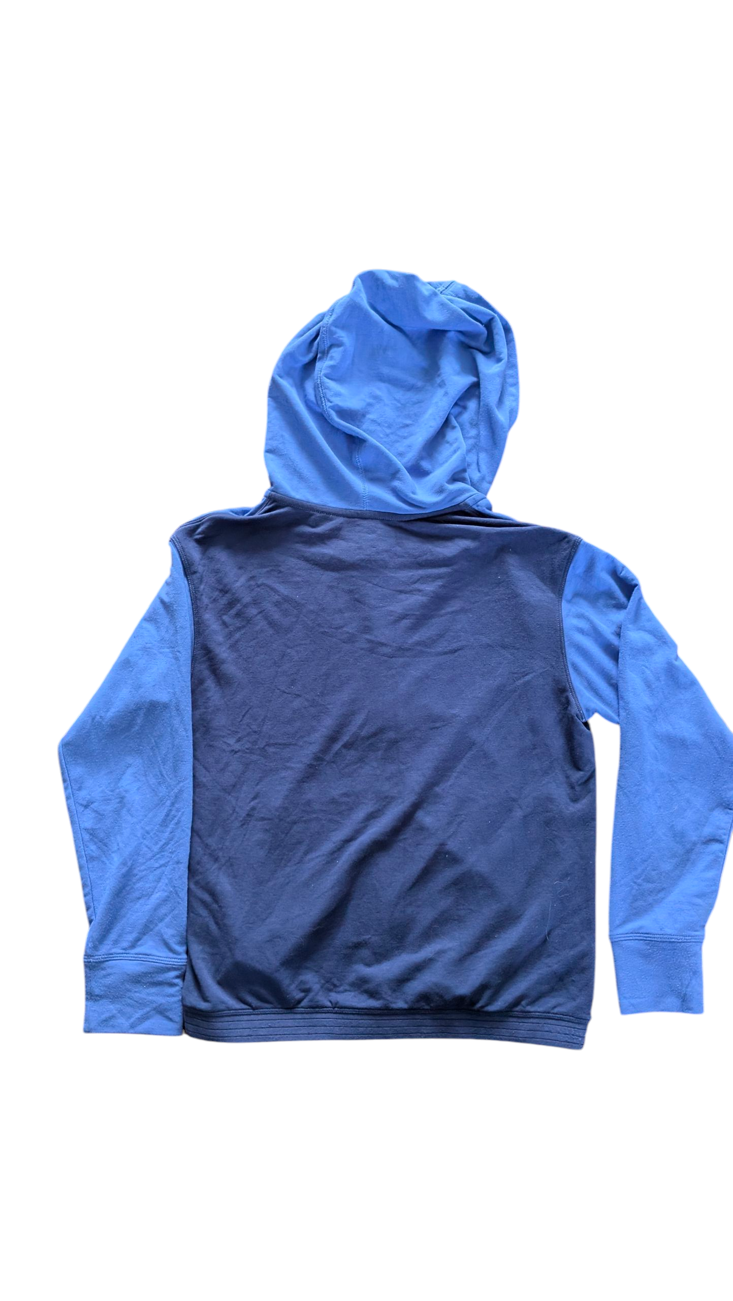 Nike Dri-FIT Youth Hoodie Large 12–13 Years Blue Navy Full Zip Lightweight - USASTARFASHION