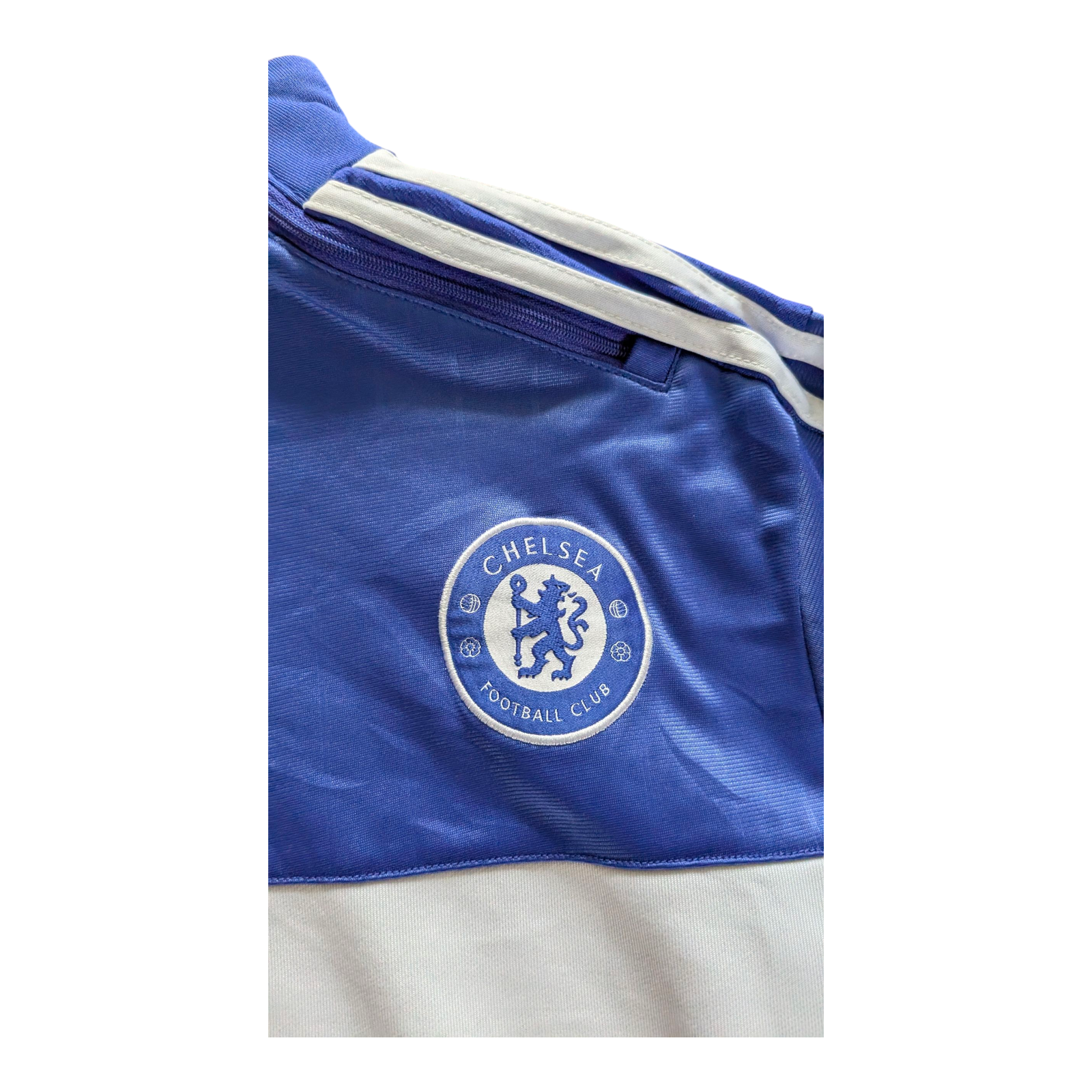 Adidas Chelsea FC Training Top Men’s M Blue White Long Sleeve Climacool Football - USASTARFASHION