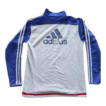 Adidas Chelsea FC Training Top Men’s M Blue White Long Sleeve Climacool Football - USASTARFASHION