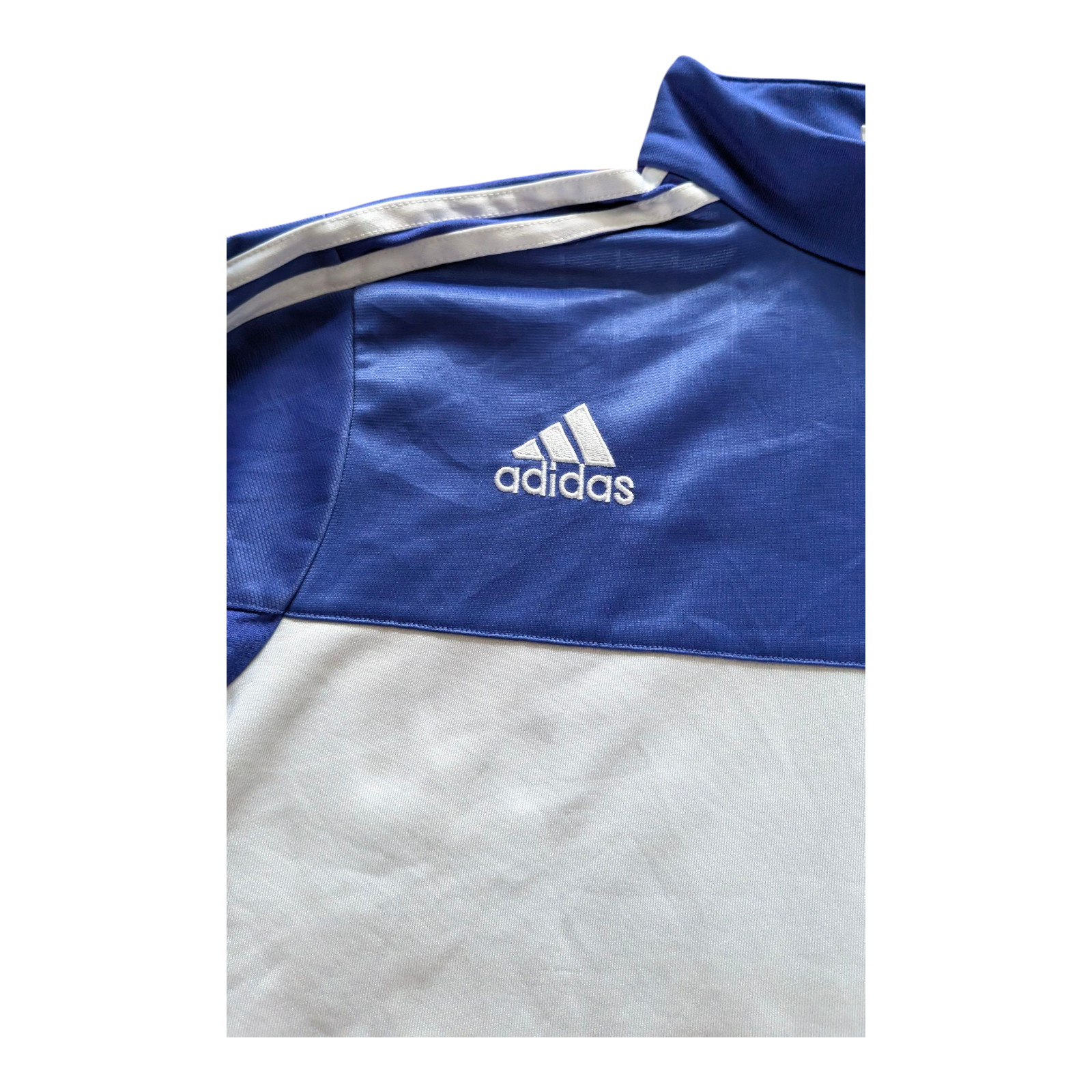 Adidas Chelsea FC Training Top Men’s M Blue White Long Sleeve Climacool Football - USASTARFASHION