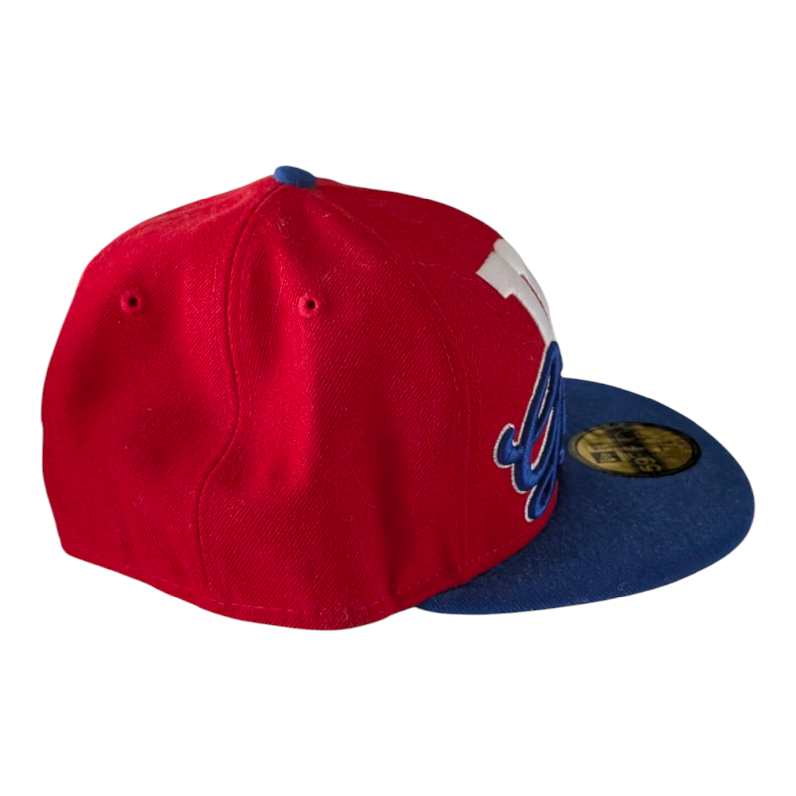 New Era 59FIFTY Cap NY Giants NFL Fitted Hat 7 1/4 Red Blue Embroidered - USASTARFASHION