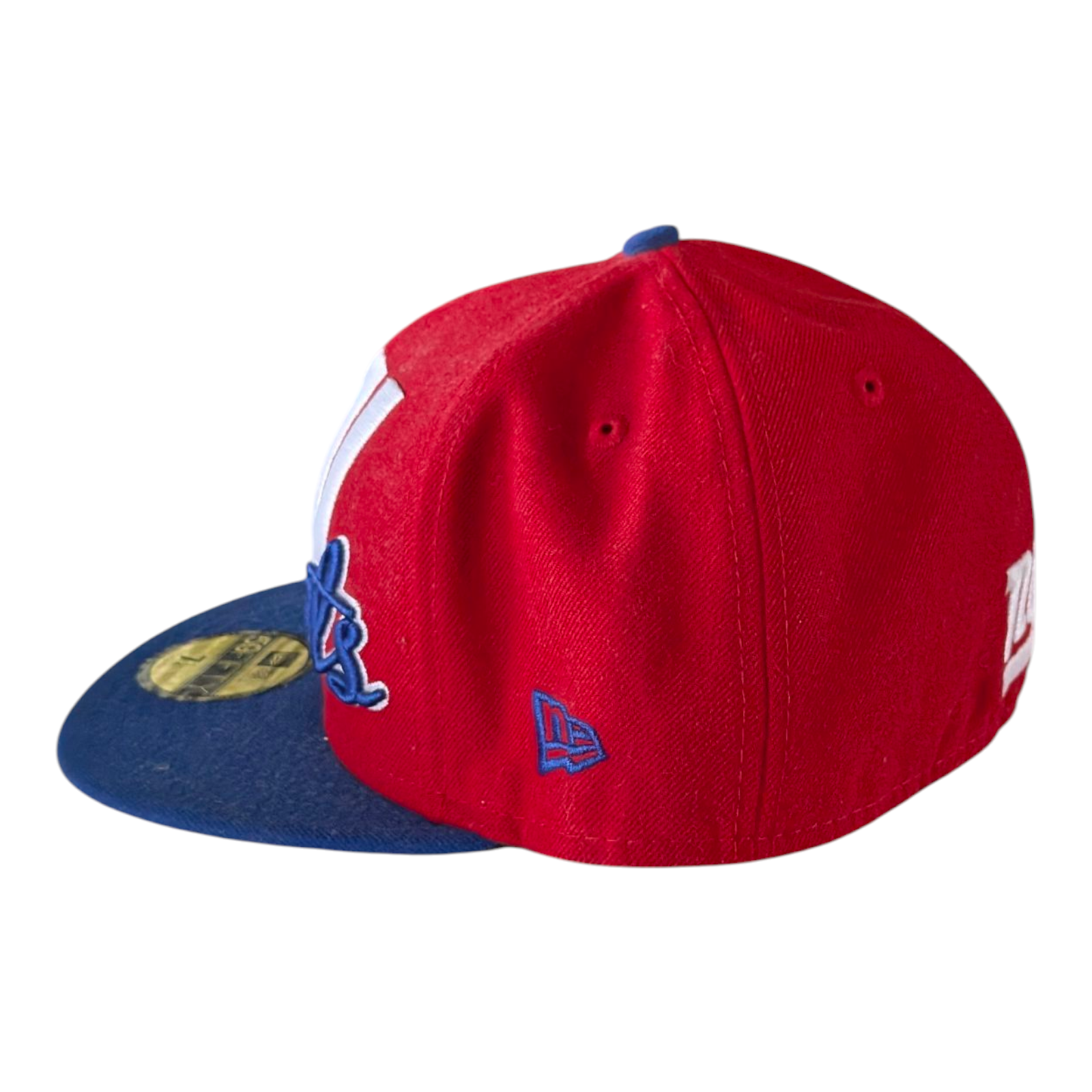 New Era 59FIFTY Cap NY Giants NFL Fitted Hat 7 1/4 Red Blue Embroidered - USASTARFASHION