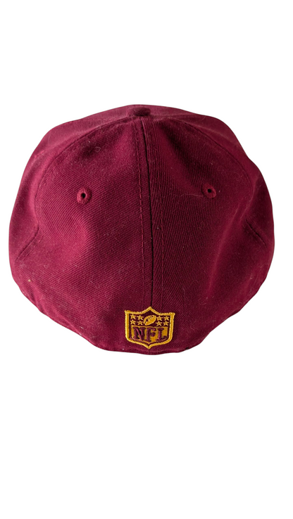 New Era 59FIFTY  NFL Fitted Cap Hat 7 1/4 Burgundy Gold - USASTARFASHION