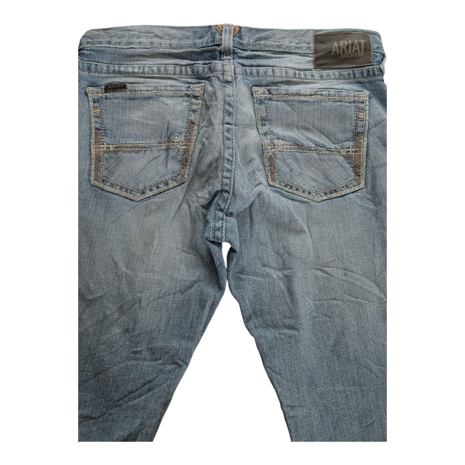 Ariat M7 Slim Fit Jeans W33 L32 Straight Leg Light Wash Denim Cowboy Western - USASTARFASHION