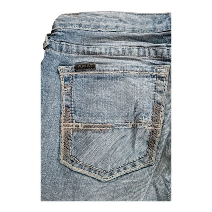 Ariat M7 Slim Fit Jeans W33 L32 Straight Leg Light Wash Denim Cowboy Western - USASTARFASHION