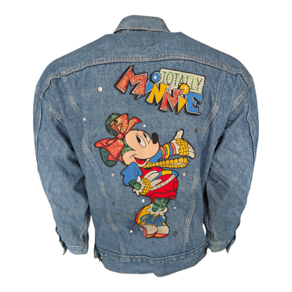 Levi’s Denim Jacket M USA Made Vintage Disney Totally Minnie - USASTARFASHION