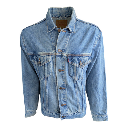 Levi’s 70508 Denim Jacket Relaxed Trucker Size M Medium Stonewash - USASTARFASHION