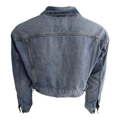 Levi’s Premium Trucker Denim Jacket Size S Small Blue - USASTARFASHION