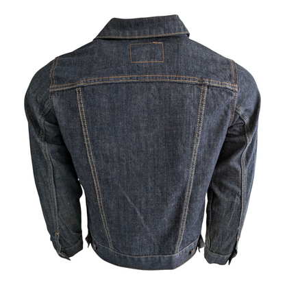 Levi’s Women’s Trucker Denim Jacket L Dark Blue Indigo 100% Cotton - USASTARFASHION