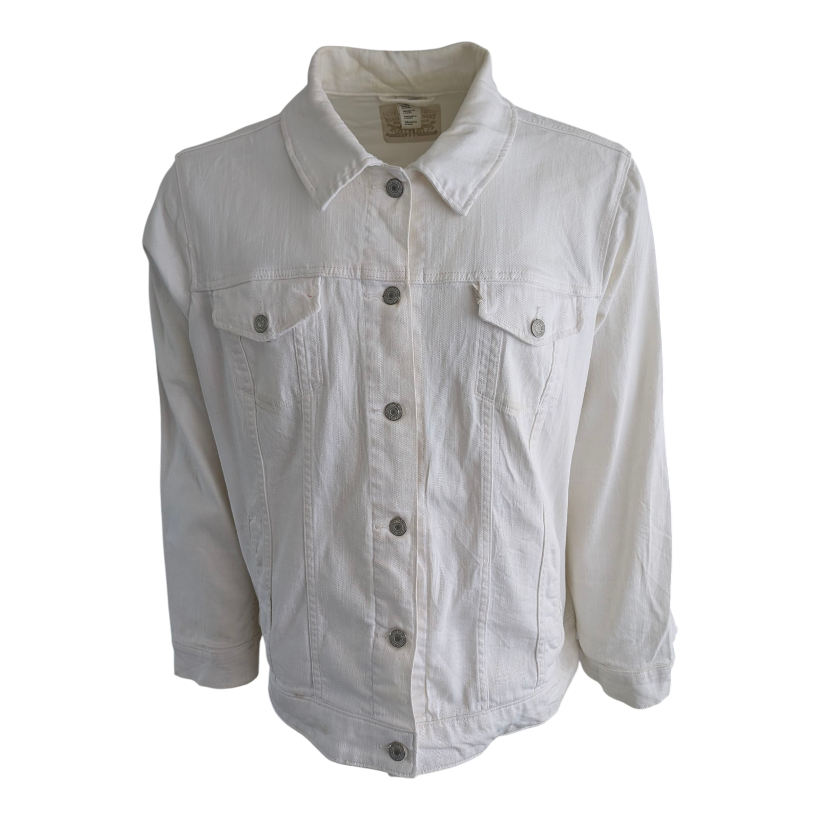 Levi’s Men’s White Denim Trucker Jacket 3XL - USASTARFASHION