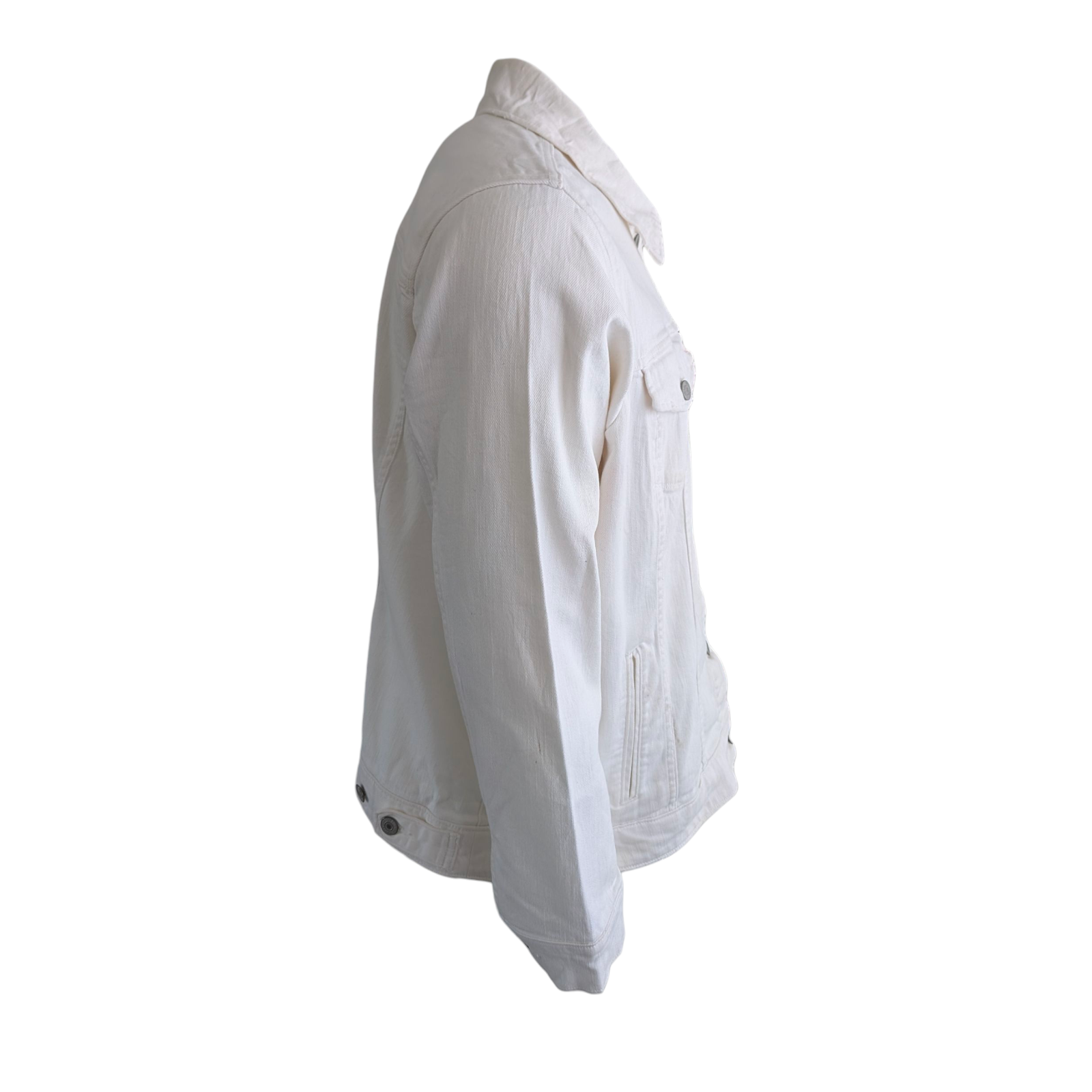 Levi’s Men’s White Denim Trucker Jacket 3XL - USASTARFASHION
