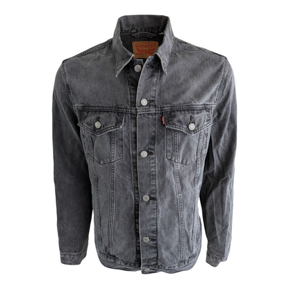 Levi’s Black Denim Trucker Jacket Men’s XL BKR Wash Vintage Classic - USASTARFASHION