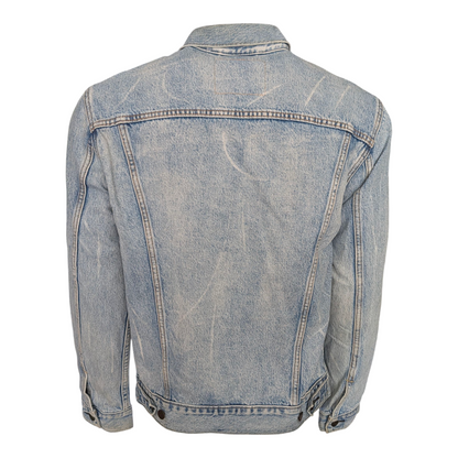 Levi’s Trucker Denim Jacket Men’s Size L Light Wash Vintage Style - USASTARFASHION