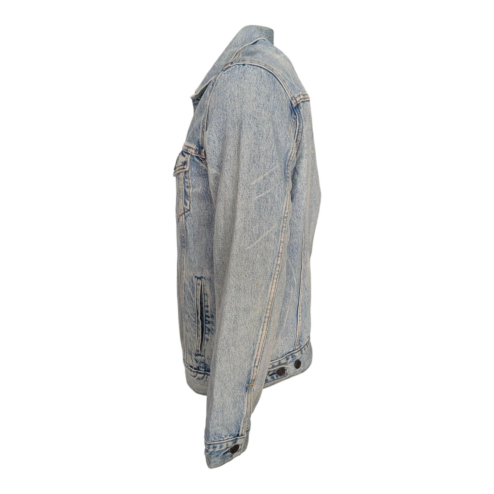 Levi’s Trucker Denim Jacket Men’s Size L Light Wash Vintage Style - USASTARFASHION