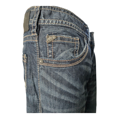 Silver Jeans Co. ZAC Men’s Jeans W36 L32 Dark Wash Straight Fit Denim - USASTARFASHION