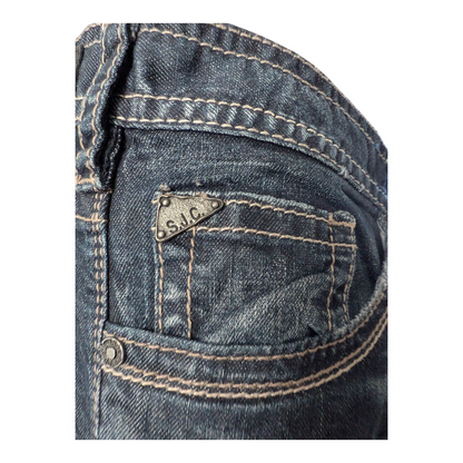 Silver Jeans Co. ZAC Men’s Jeans W36 L32 Dark Wash Straight Fit Denim - USASTARFASHION
