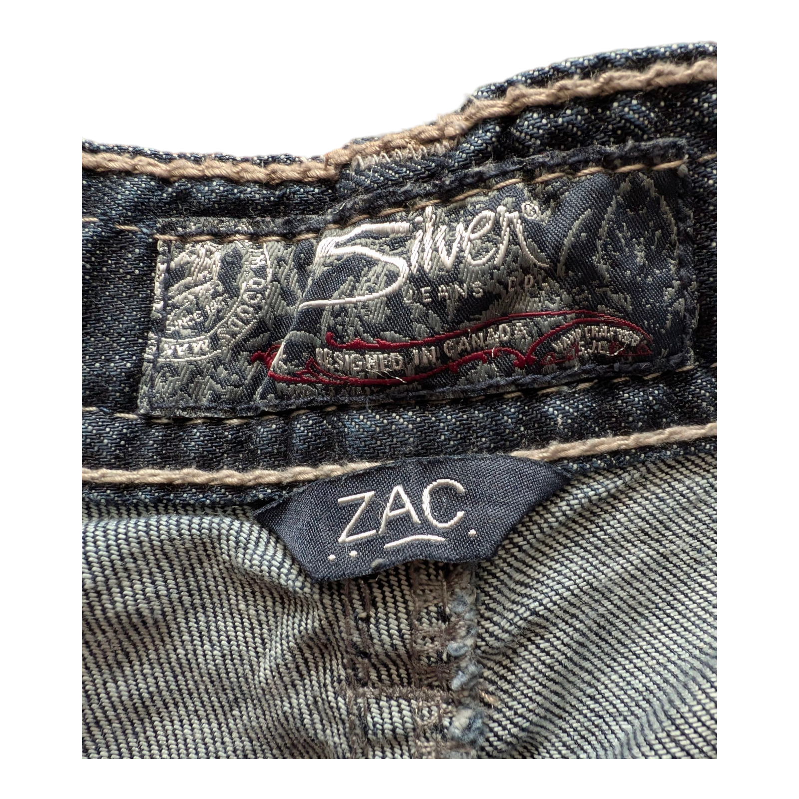 Silver Jeans Co. ZAC Men’s Jeans W36 L32 Dark Wash Straight Fit Denim - USASTARFASHION