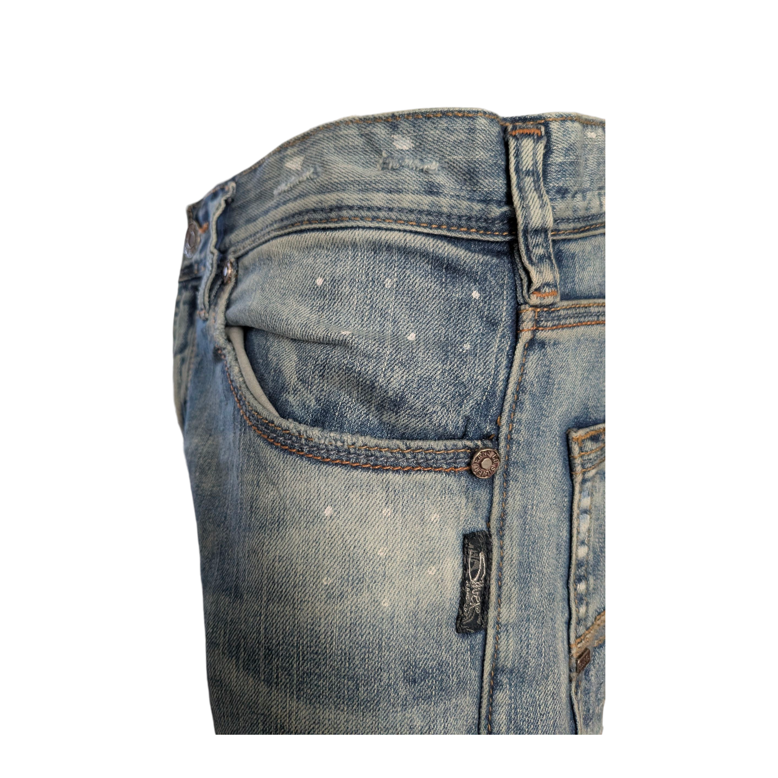 Silver Jeans Co. Eddie Men’s Jeans W31 L32 Relaxed Fit Straight Leg Blue Denim - USASTARFASHION