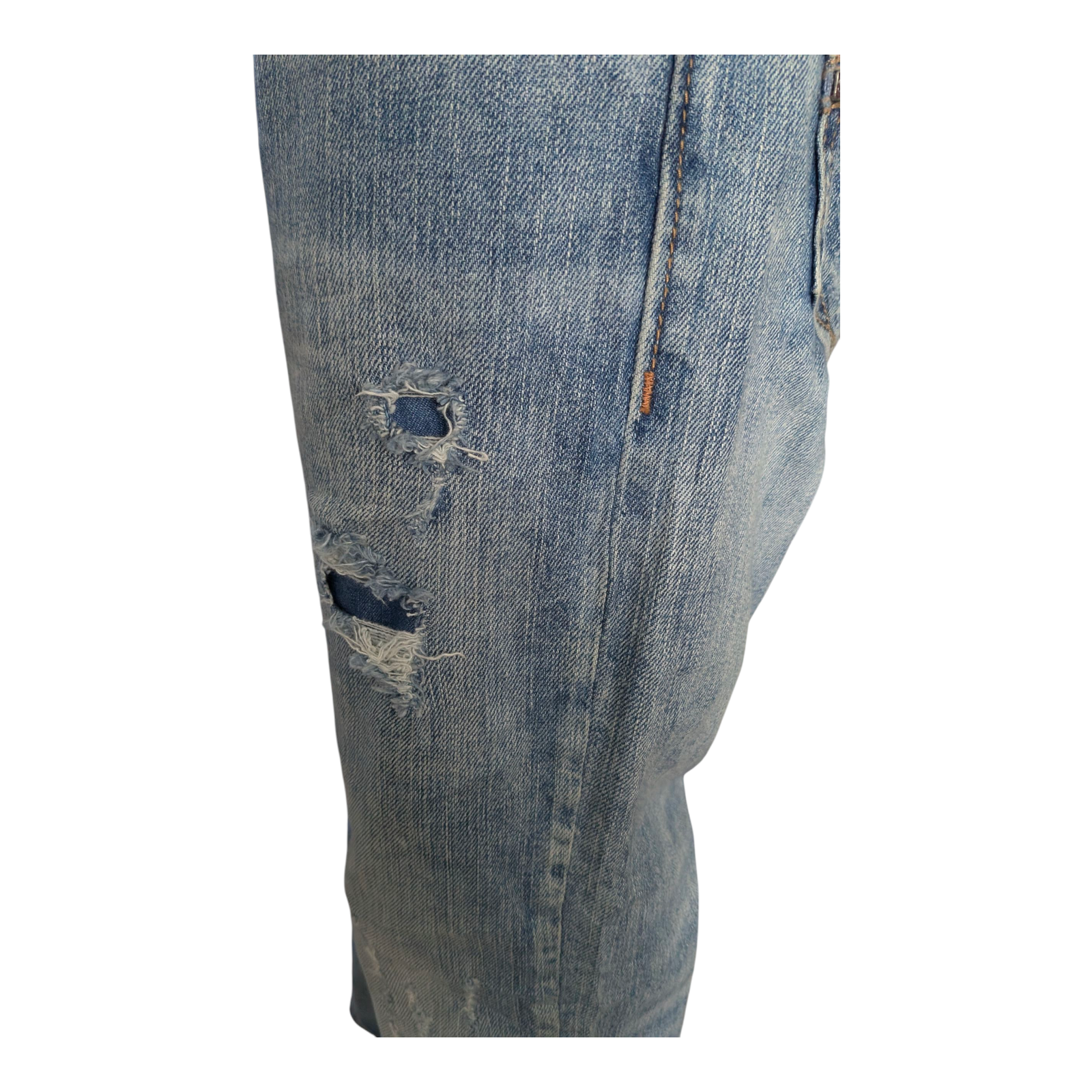 Silver Jeans Co. Eddie Men’s Jeans W31 L32 Relaxed Fit Straight Leg Blue Denim - USASTARFASHION