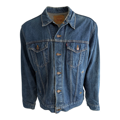 Levi’s 70506-0216 Denim Jacket Men’s 46 XL Blue USA Made Vintage Trucker - USASTARFASHION