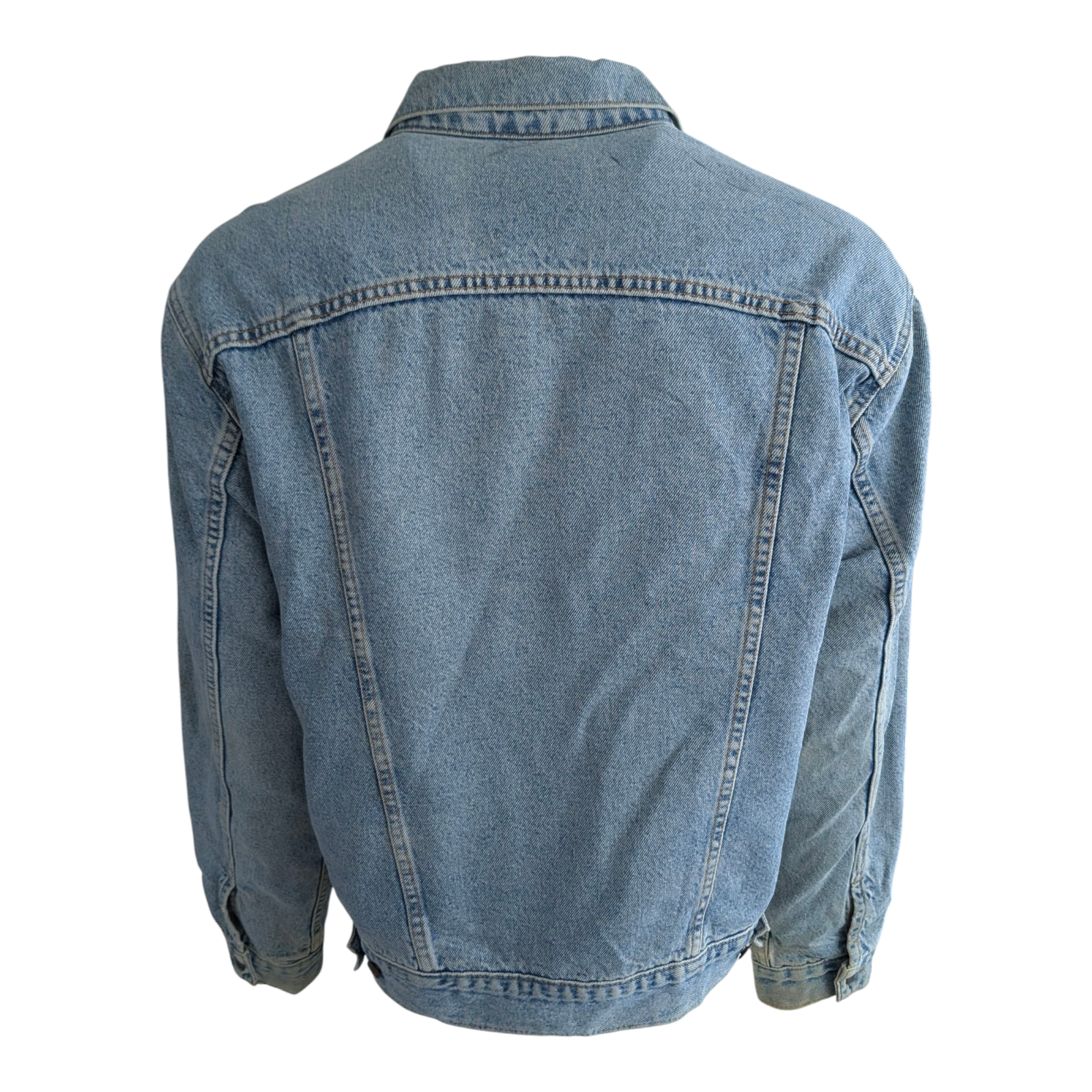 Levi’s Denim Trucker Jacket Sz M/L Flannel Lined Vintage USA Made - USASTARFASHION