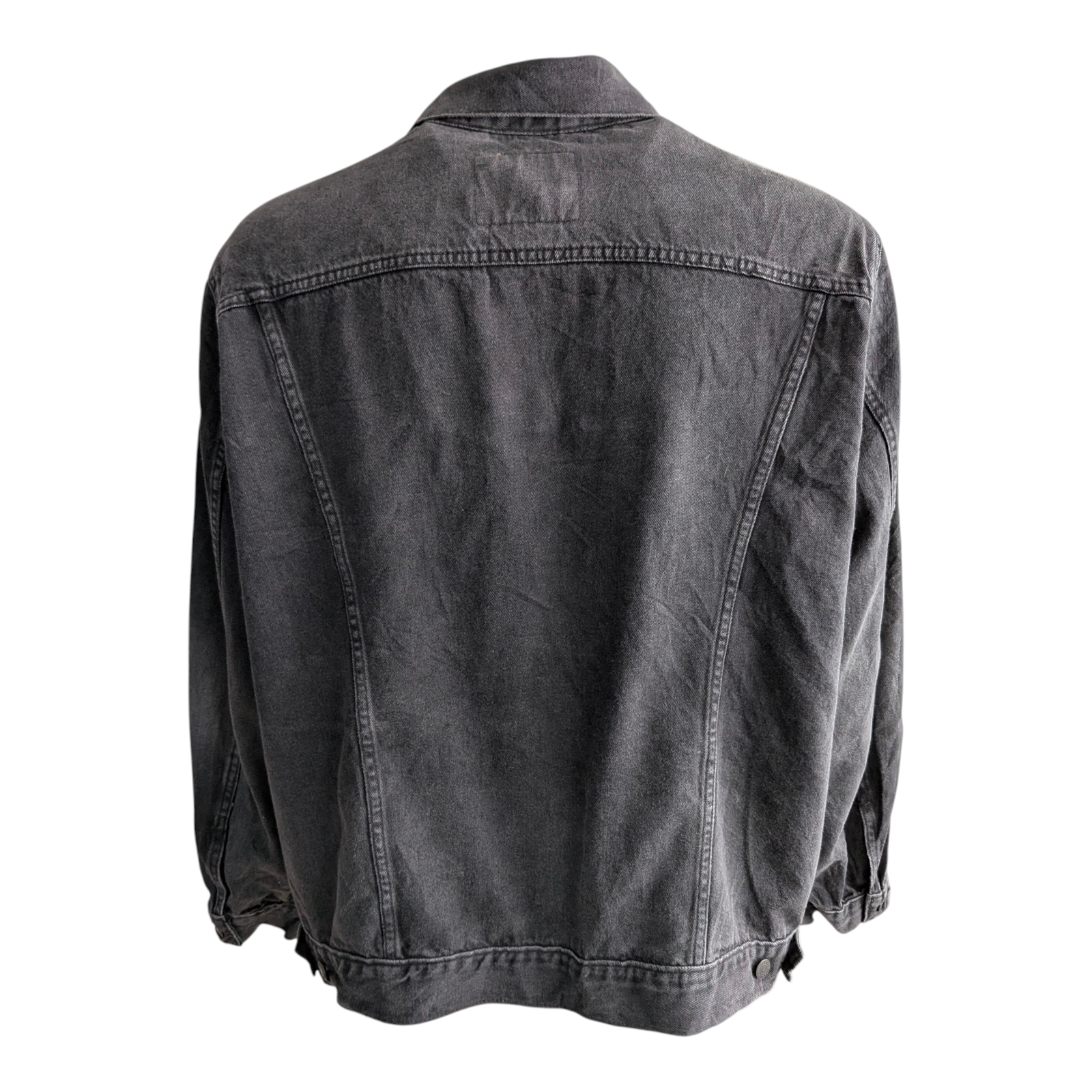 Levi’s Vintage Fit Men’s Black Denim Trucker Jacket Size XXL 100% Cotton - USASTARFASHION
