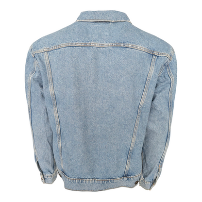 Levi’s Men’s Distressed Blue Denim Trucker Jacket – Size XL - USASTARFASHION