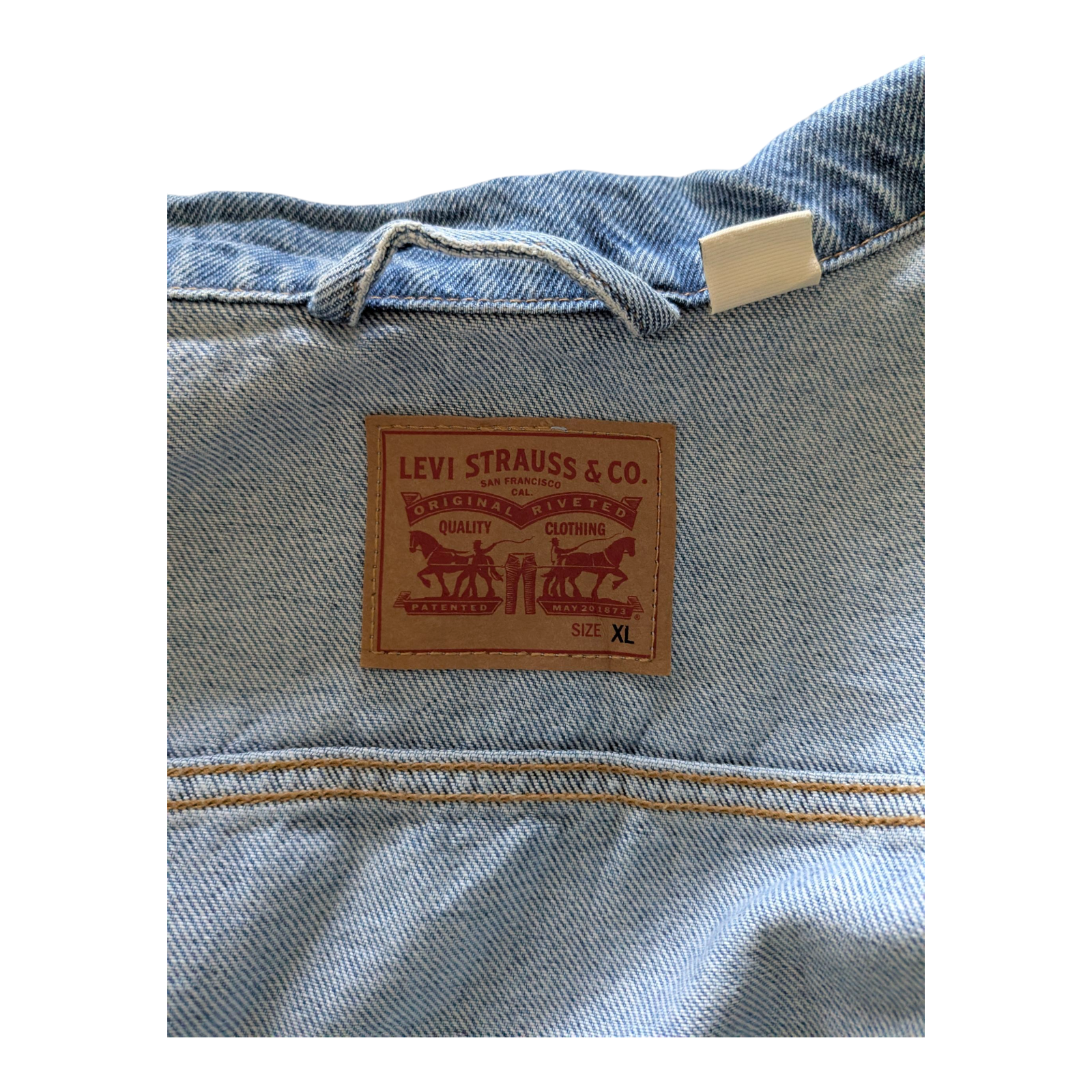 Levi’s Men’s Distressed Blue Denim Trucker Jacket – Size XL - USASTARFASHION