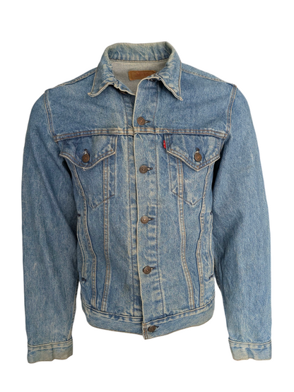 Levi’s 72334 Trucker Denim Jacket Medium Blue Wash Size M Vintage - USASTARFASHION