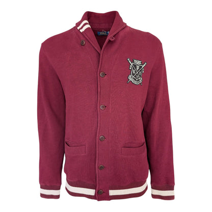 Polo Ralph Lauren Burgundy Rowing Club Shawl Collar Cardigan Men's Size M