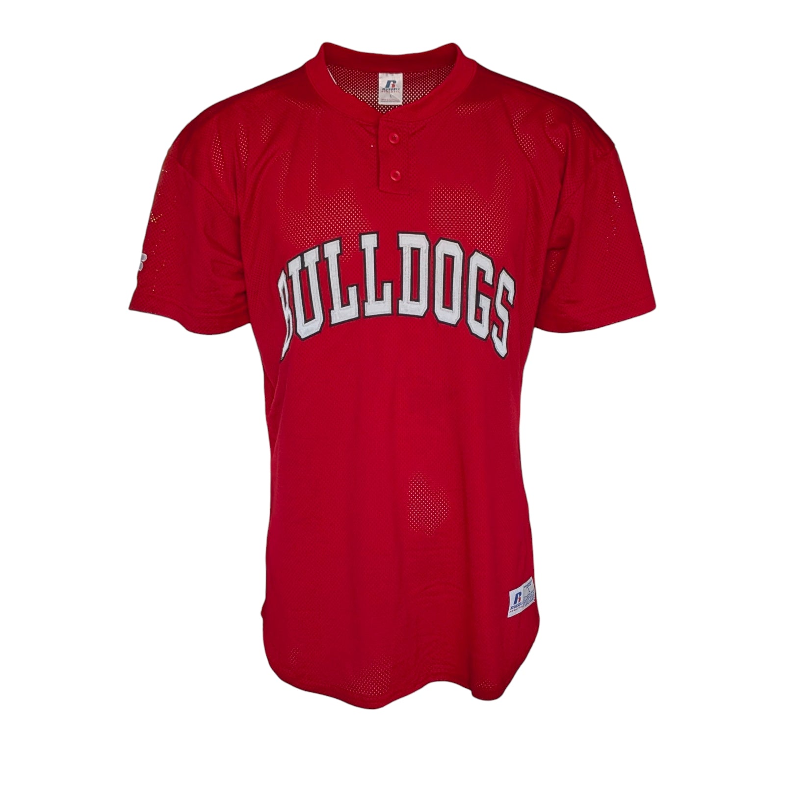 Russell Athletic Bulldogs #16 Red Mesh Jersey — Size L - USASTARFASHION