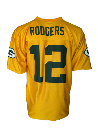 NFL Team Apparel #12 Green & Gold Football Jersey – Rodgers | Men’s L - USASTARFASHION