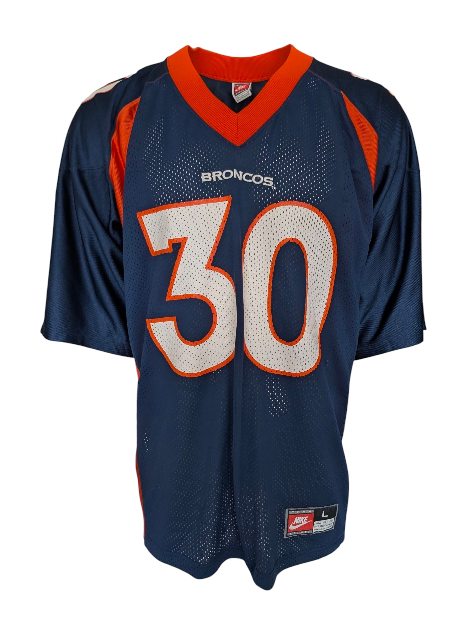 Nike Team Denver Broncos #30 Terrell Davis Jersey — Men’s L - USASTARFASHION
