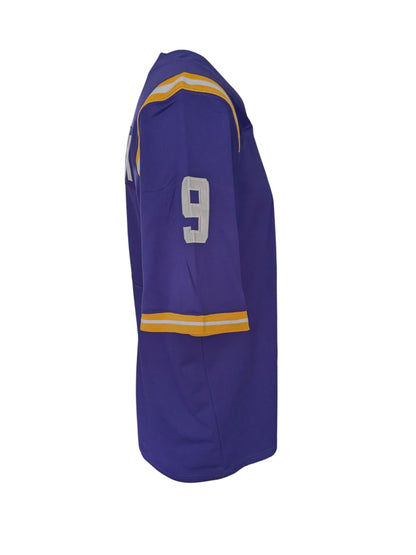 Joe Burrow Burreau Nike Team LSU Tigers #9 “BURREAUX” Football Jersey –XL - USASTARFASHION