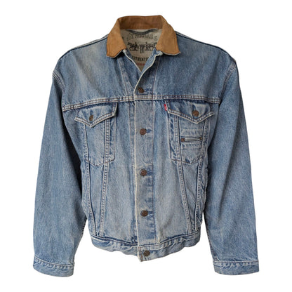 Levi's Denim Jacket – Suede Collar – Made in Canada sz M - USASTARFASHION
