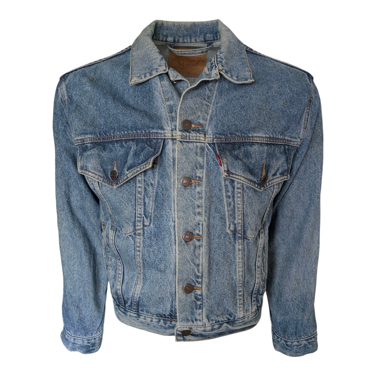 Levi's Vintage 90s Denim Trucker Jacket – Made in Australia – Size S – Model 575 - USASTARFASHION