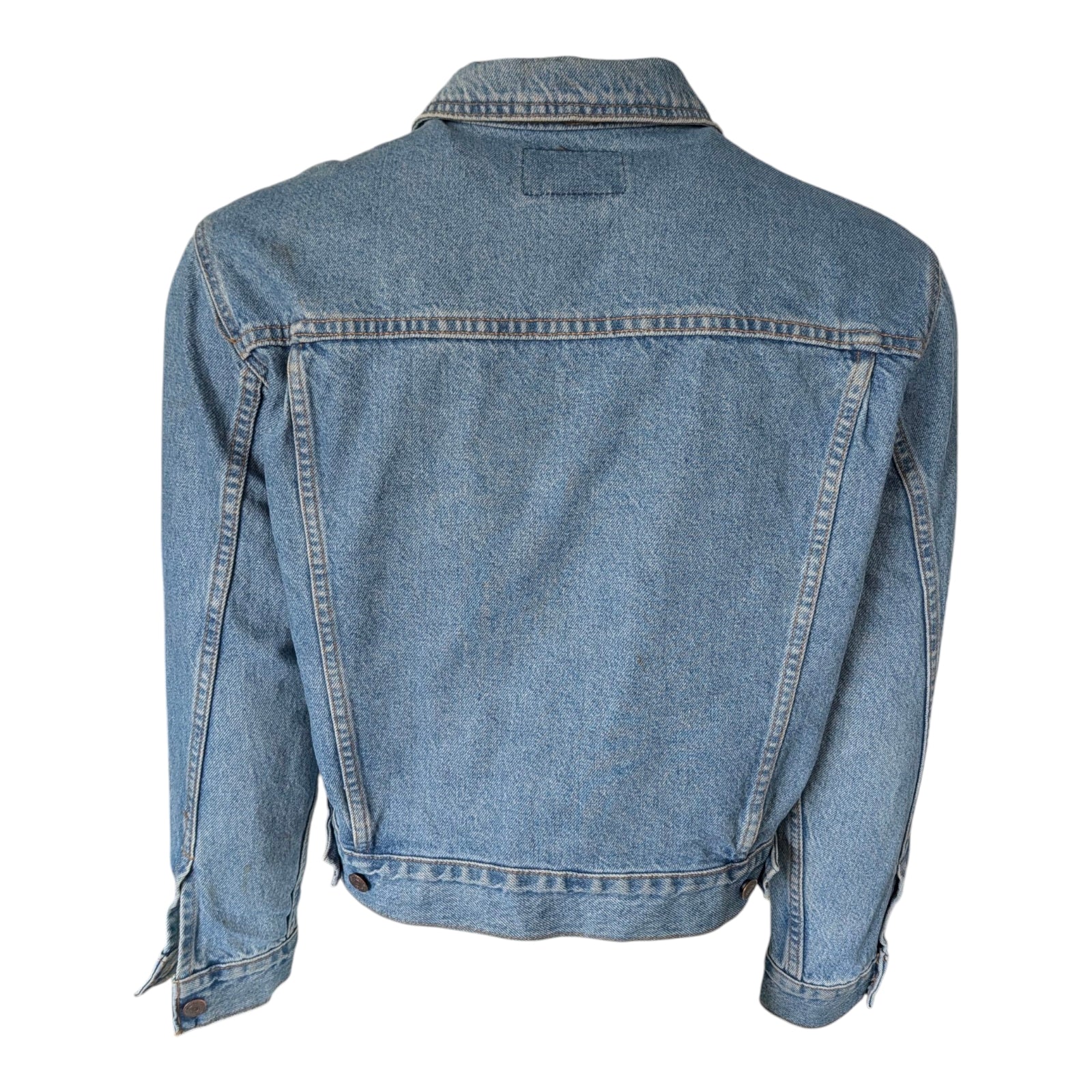 Levi’s Vintage 90s Denim Trucker Jacket Light Blue Size S PTP 20" Classic - USASTARFASHION