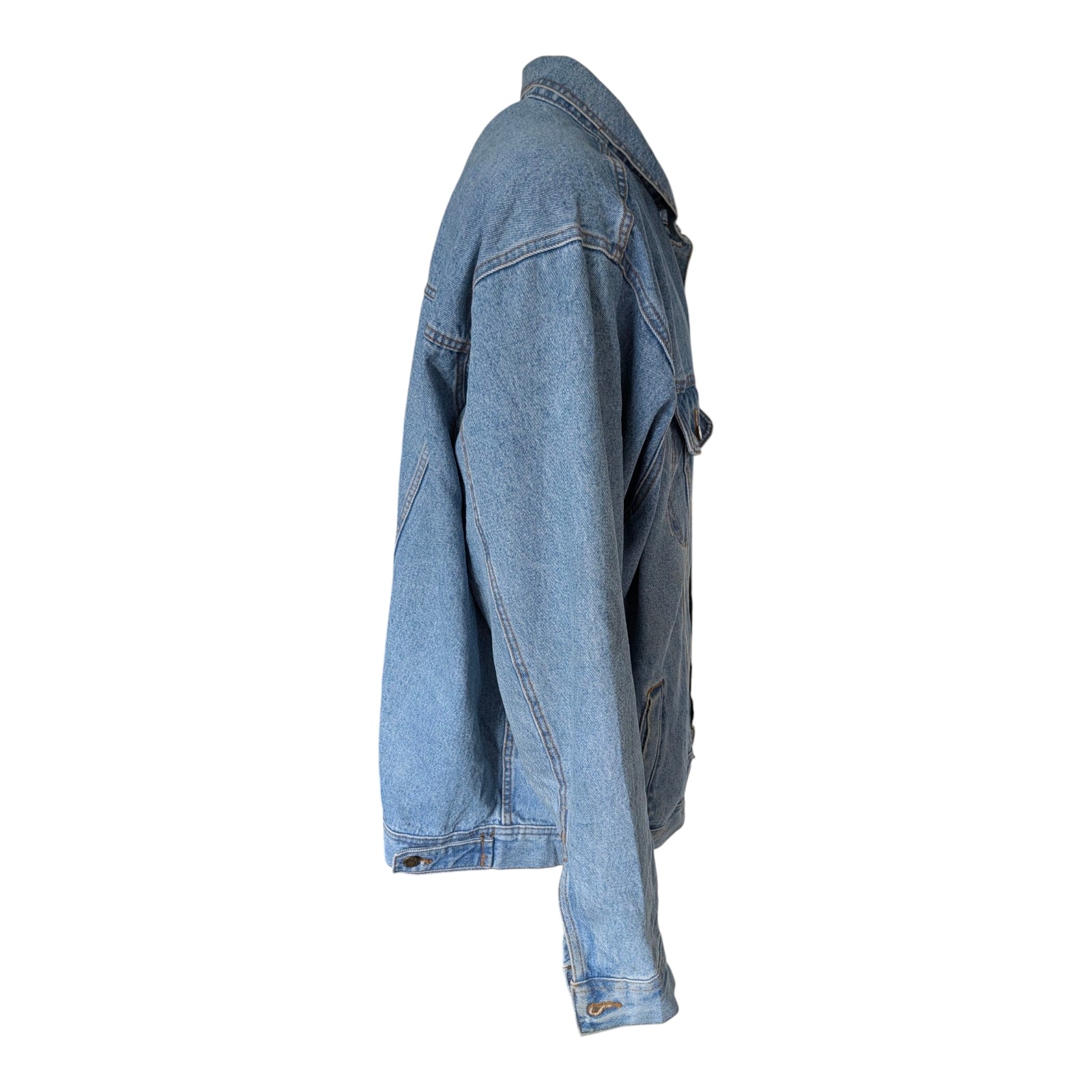 Levi’s Premium Water&lt;Less Denim Trucker Jacket – Light Blue – Size M - USASTARFASHION