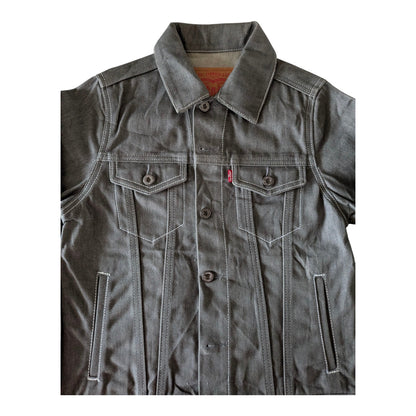 Levi’s Kids Grey Denim Trucker Jacket – Size M (10–12 Yrs) – Grade A - USASTARFASHION