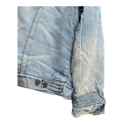 Levi’s Sherpa-Lined Denim Jacket – Size S – Light Wash – Grade B