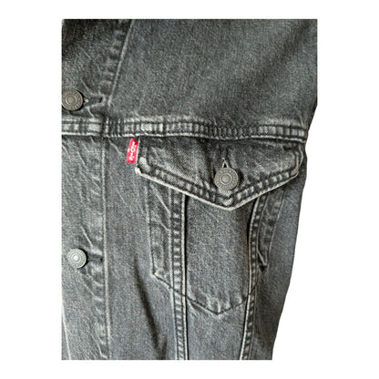 Levi’s Trucker Jacket – Black/Grey Wash – Size XXL