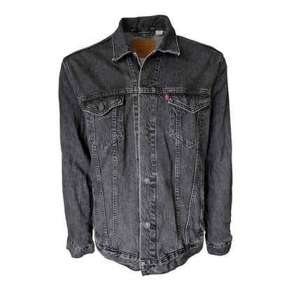 Levi’s Trucker Jacket – Black/Grey Wash – Size XXL