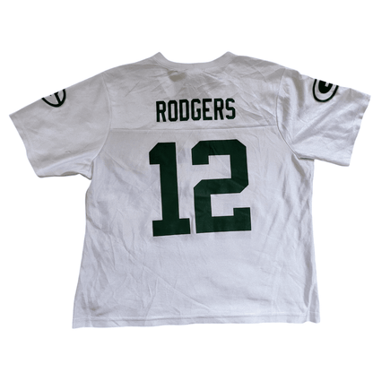 Aaron Rodgers Green Bay Packers Women's Jersey 12 XL White NFL Authentic Classic Design - USASTARFASHION
