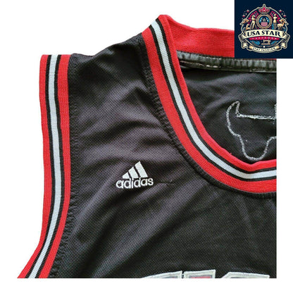 Adidas Chicago Bulls Jersey 1 Derrick Rose Vintage Large Nostalgic NBA Basketball Apparel - USASTARFASHION
