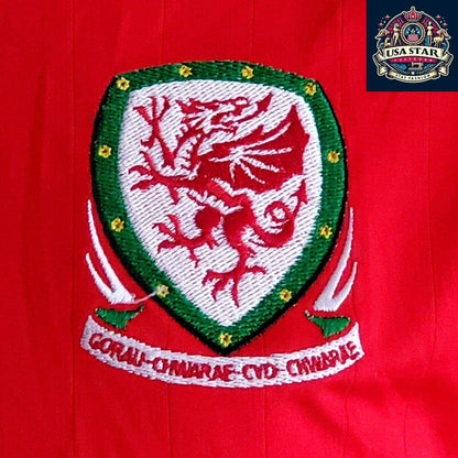 Adidas Climacool Welsh International Football Shirt Red Men's XLarge - Moisture - Wicking Comfort - USASTARFASHION
